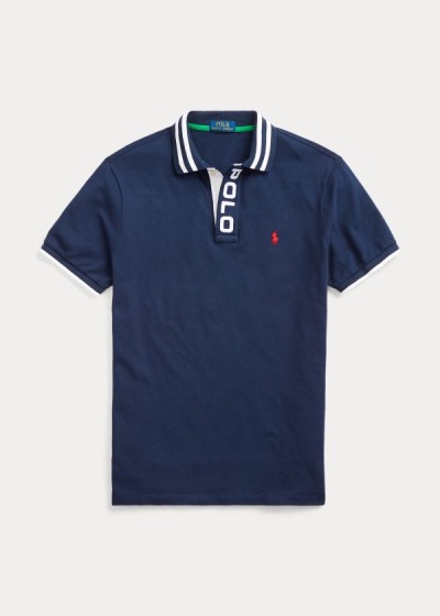 Polos Polo Ralph Lauren Hombre Azul Marino - Custom Slim Fit Mesh - BJWOM9783